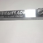 Etched zombie killer machete giveaway