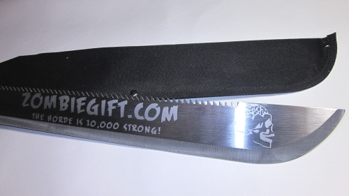 Etched Zombie Killer Machete Giveaway