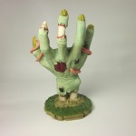 Zombie Hand statue review photo of back