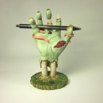 Zombie Hand statue Photo with pen for size comparison