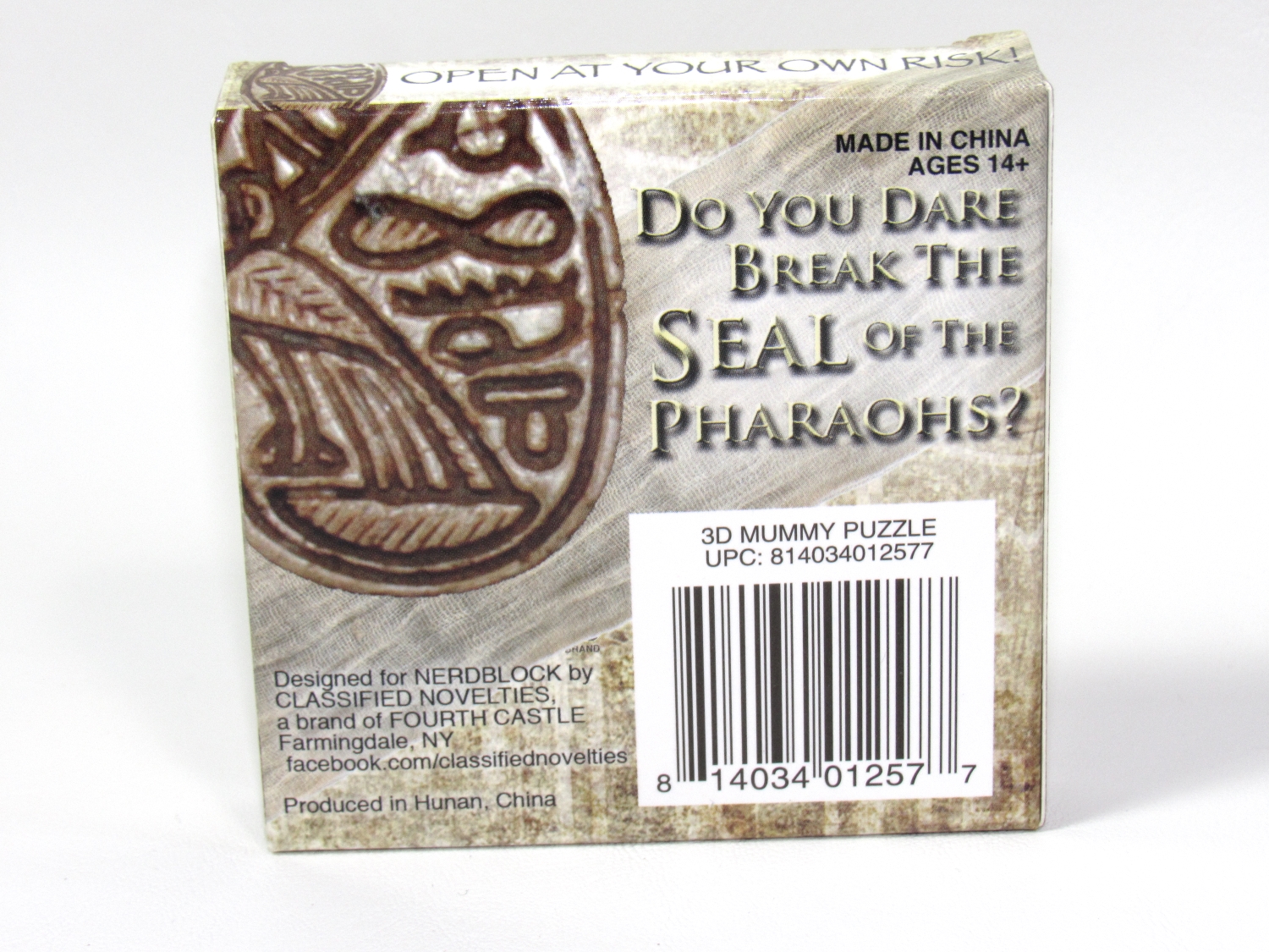Horror Block March 2015 3D Mummy Puzzle