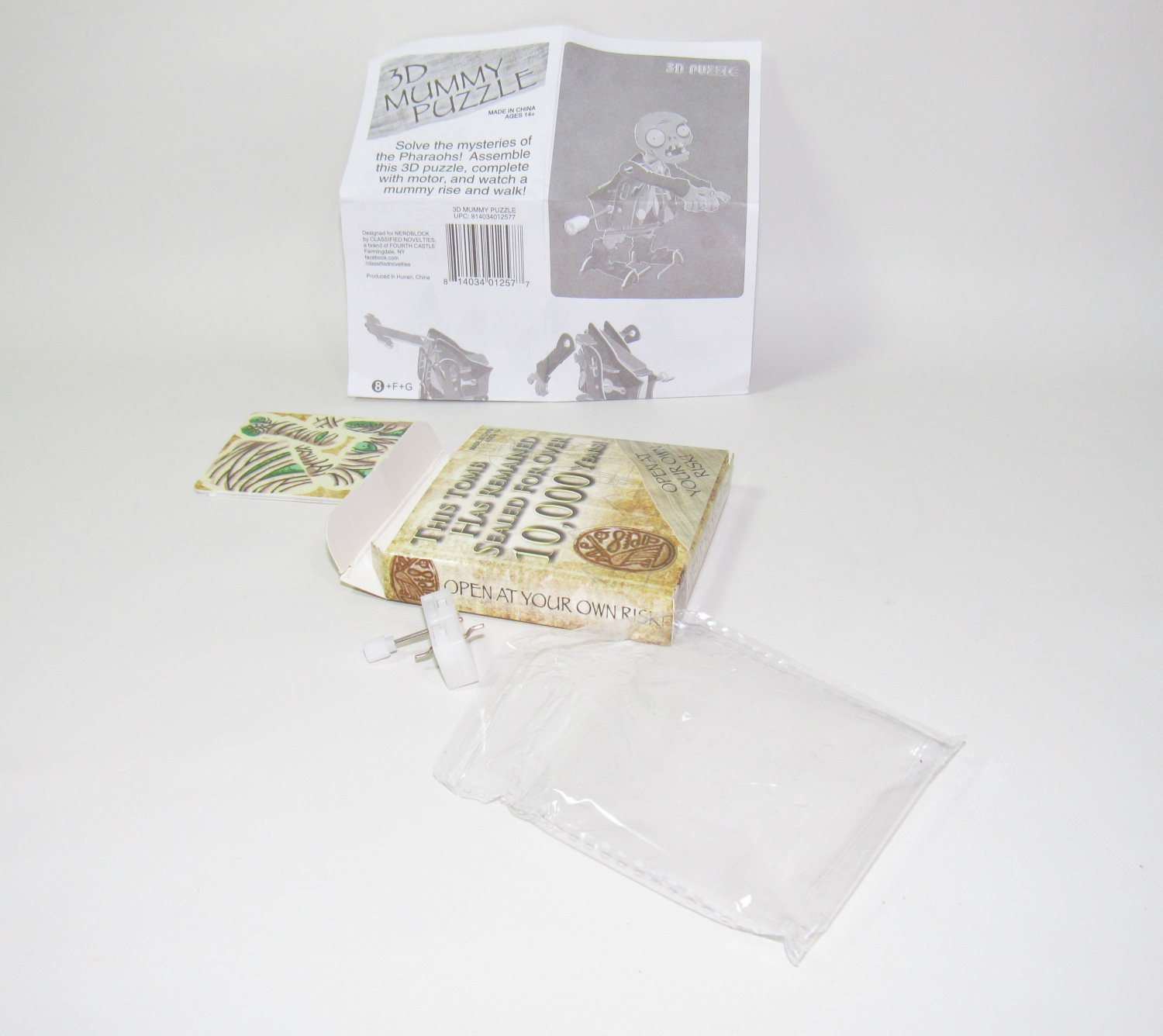 3D wind up mummy puzzle Horror Block
