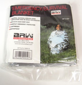 Walking Dead ZPAK Survival Kit Review - Emergency Blanket