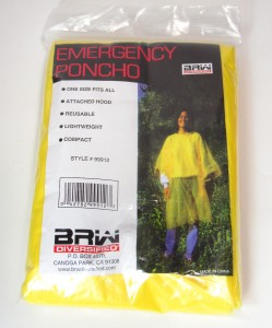 First My Family AMC Walking Dead ZPAK Survival Kit review Poncho